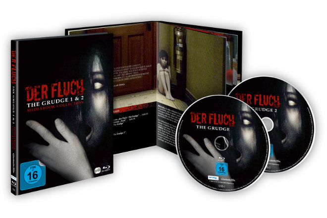 Das limitierte und hochwertige Mediabook "The Grudge - Der Fluch 1 & 2", welches am 19.11.2021 erscheint, enthält zwei Blu-rays sowie ein exklusives 20-Seitiges Booklet von dem renommierten Autor Christoph N. Kellerbach.