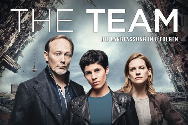 Sie sind "The Team": Lars Mikkelsen, Jasmin Gerat und Veerle Baetens (v.l.)