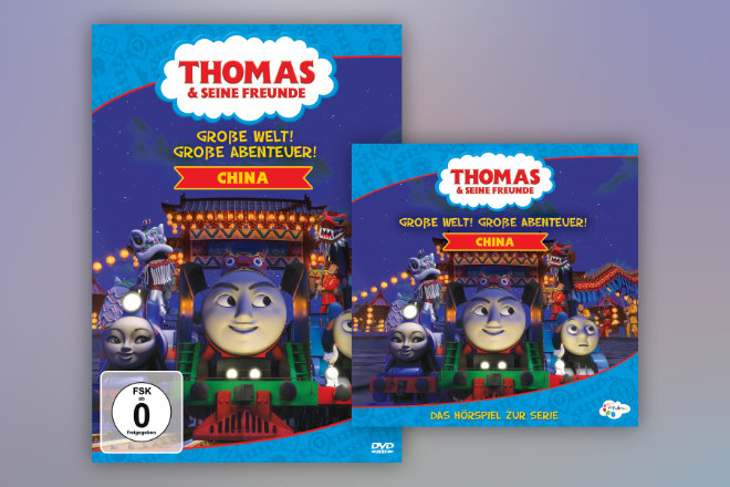 "Thomas und seine Freunde - Große Welt, große Abenteuer - China" ist ab 06.09.2019 auf DVD und Hörspiel-CD erhältlich.