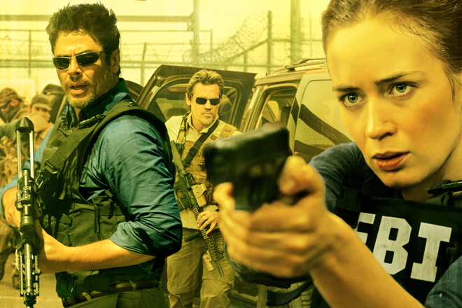 Ab 1. Oktober 2015 im Kino: Emily Blunt, Benicio del Torro und Josh Brolin in "Sicario"