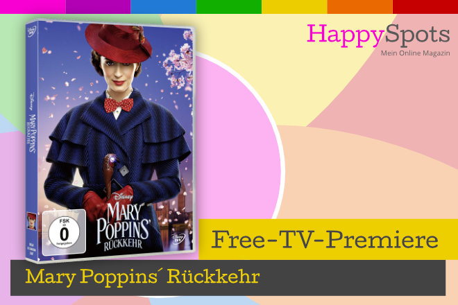 Die Free-TV-Premiere "Mary Poppins´ Rückkehr" läuft heute, am 18.12.2021, um 20.15 Uhr in SAT.1.