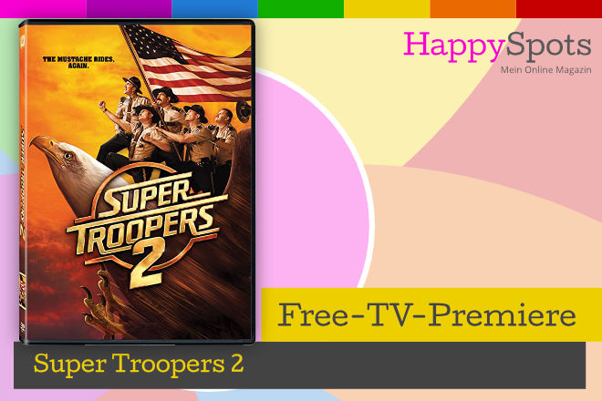 Die Free-TV-Premiere "Super Troopers 2" läuft heute, am 29.01.2022, um 22.10 Uhr in SAT.1.