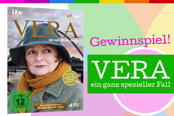Zu gewinnen: Täglich eine von insgesamt 5 DVDs der 2. Staffel von "Vera - Ein ganz spezieller Fall"