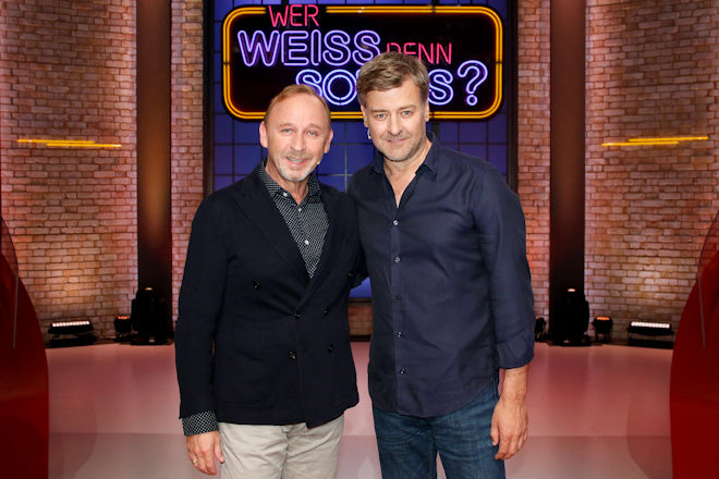 Heute bei "Wer weiß denn sowas?": Die beiden Schauspieler Alexander Held (l.) und Marcus Mittermeier (r.).