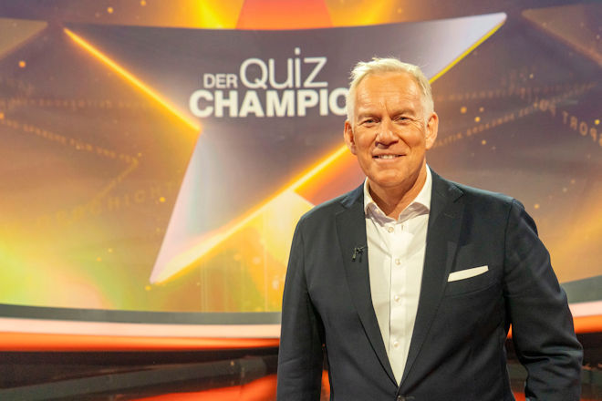 Johannes B. Kerner präsentiert heute (26.07.2025) wieder "Der Quiz-Champion" im ZDF.