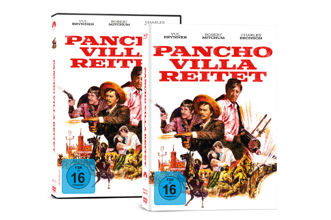 Der Western "Pancho Villa reitet" aus dem Jahr 1968 ist ab 12.08.2022 als DVD und 2-Disc Limited Collector´s Edition im Mediabook erhältlich.